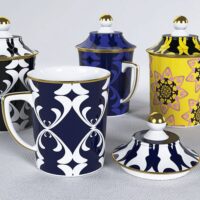 Aladdin, Tazza con coperchio in Porcellana filettatura in Oro - immagine 2