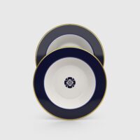 Aladdin Suppenteller aus Porzellan mit Goldrand