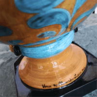 Lampada in ceramica Double Face Dipinta a Mano Oro Aladdin - immagine 3