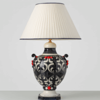 Lampada in ceramica Double Face Dipinta a Mano Aladdin