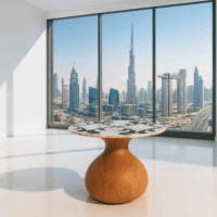 Coffee Table, Aladdin con piano in Marmo intarsiato - immagine 3