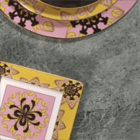 Ibiza, Svuota tasche in Porcellana filettatura in Oro - immagine 2