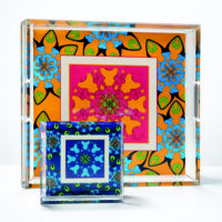 Blue Acrylic Crystal Valet Tray - Image 4