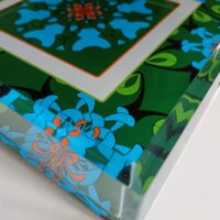 Vassoio Quadrato in Cristallo Acrilico Verde - immagine 2