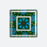 Green Acrylic Crystal Catchall Tray